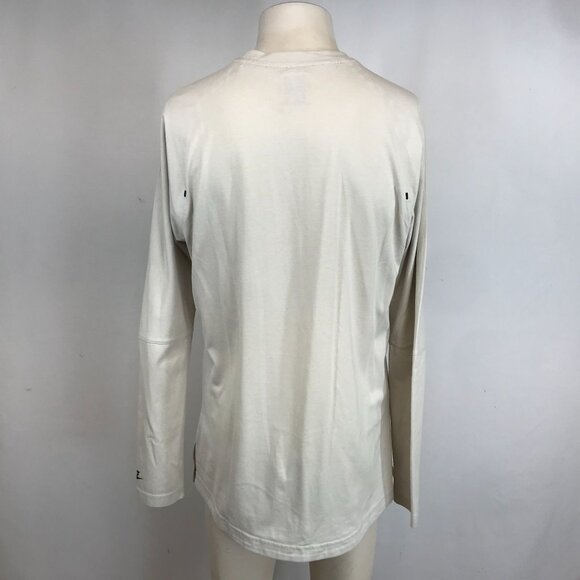 NIKE - MENS' MEDIUM - TAN CREW NECK COTTON BLEND LONG SLEEVE T-SHIRT - 861522-07 - Picture 6 of 10